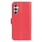  Samsung Galaxy A54 5G Fodral Litchi Läder Röd