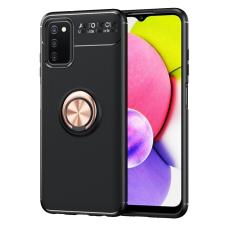  Samsung Galaxy A03s Skal Ring Svart/Ros&eacute;guld