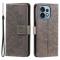  Motorola Edge 40 Pro 5G Fodral Mandala Läder Grå
