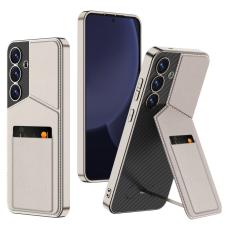 GKK GKK Galaxy S25 Skal Kickstand Med Korth&aring;llare Titanium Grey