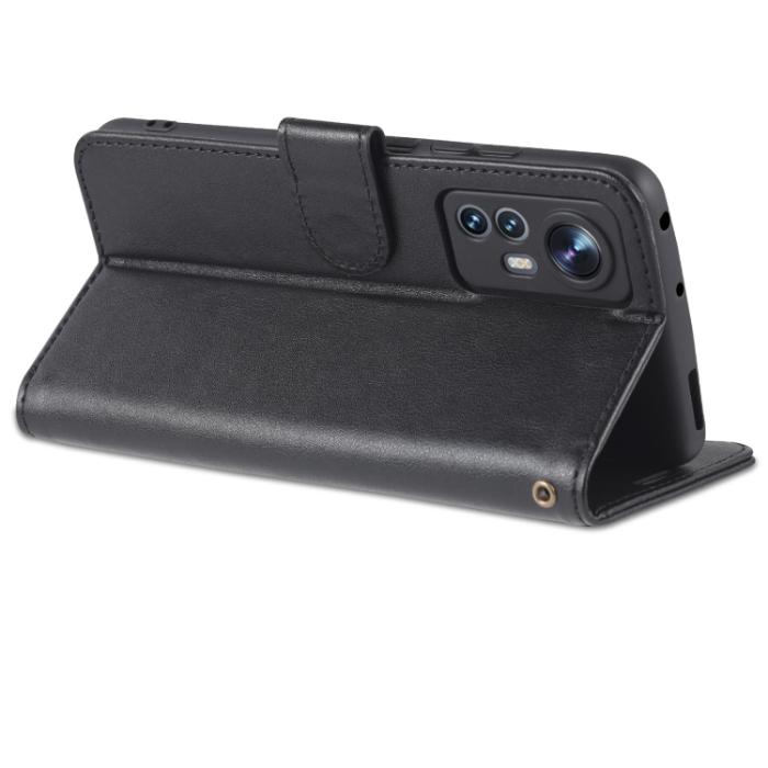 Bild 5, AZNS AZNS Xiaomi 12 Fodral Läder Svart