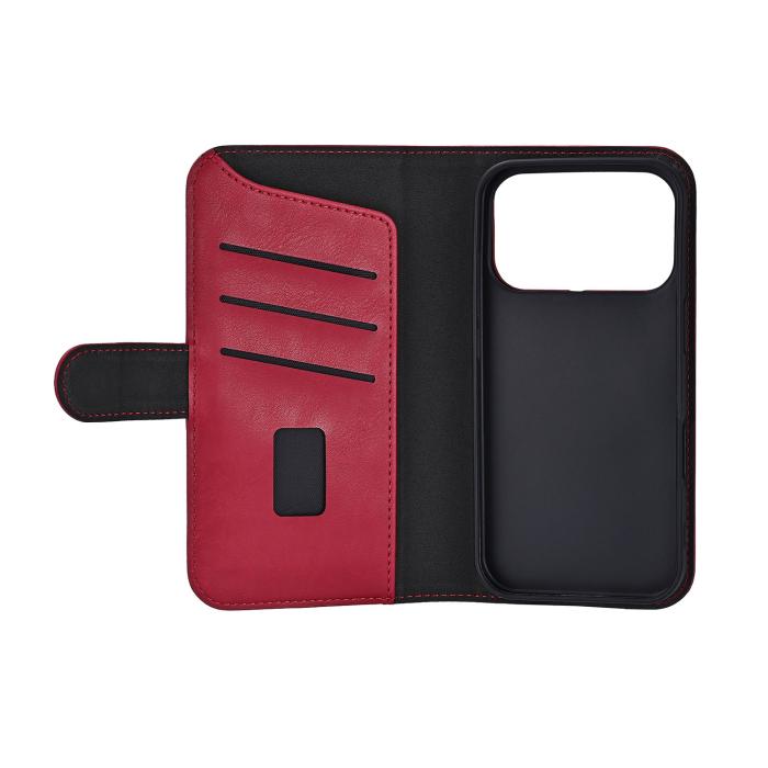 Bild 3, Gear Gear iPhone 17 Pro Fodral MagSafe Läder Deep Red