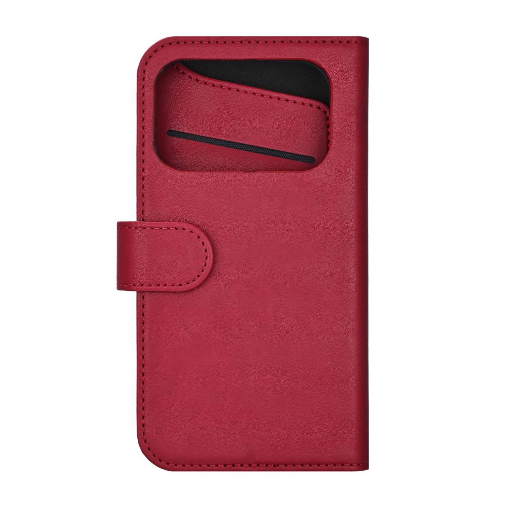 Gear Gear iPhone 17 Pro Fodral MagSafe Läder Deep Red