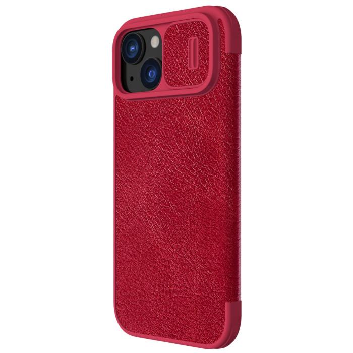 Bild 3, NILLKIN NILLKIN iPhone 15 Plus Fodral Qin CamShield Röd