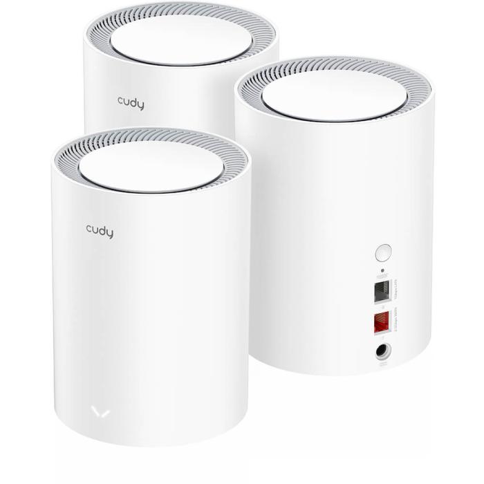 Bild 2, Cudy Cudy Mesh Solution M3000 3-pack AX3000 Gigabit Wi-Fi 6 2.5G Vit