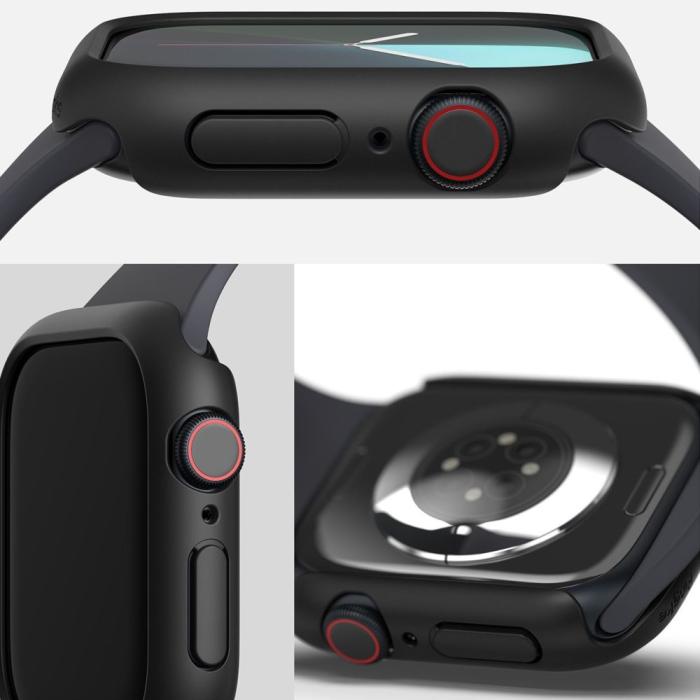 Bild 3, Ringke Ringke Apple Watch 10 46 mm 2-PACK Skal Slim Transparent/Svart