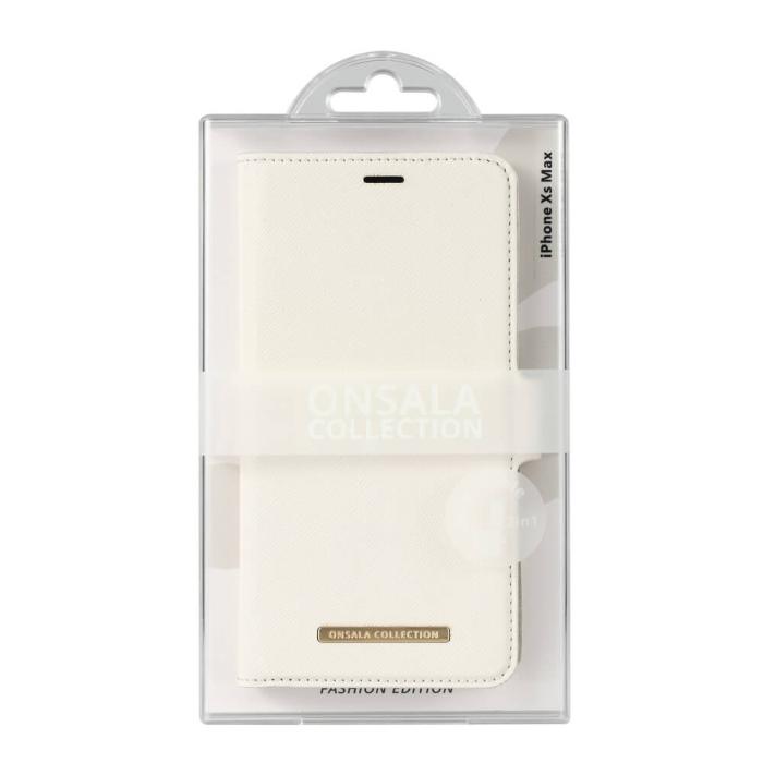 Bild 2, Onsala ONSALA iPhone XS Max 2in1 Magnet Fodral / Skal Saffiano White
