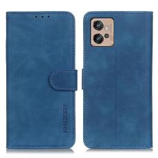 KHAZNEH KHAZNEH Motorola Moto G32 Fodral L&auml;der Bl&aring;