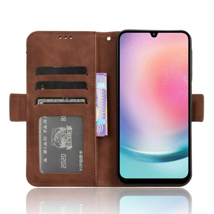 Bild 3,  Samsung Galaxy A25 5G Fodral Med Avtagbart Kortfodral Brun