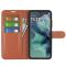  Motorola Moto G35 5G Fodral Litchi Läder Brun