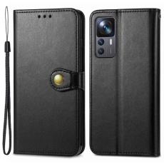  Xiaomi 12T / 12T Pro Fodral Magnetisk M&auml;ssing Svart
