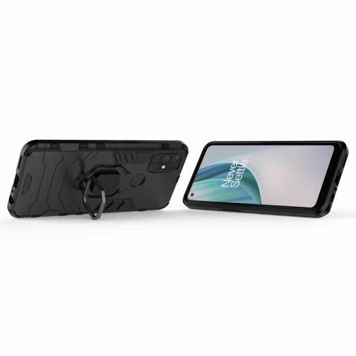 Bild 3,  OnePlus Nord N10 5G - Hybrid Ring Skal - Svart
