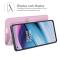 OnePlus Nord CE 5G - Litchi Läder Fodral - Ljus Rosa