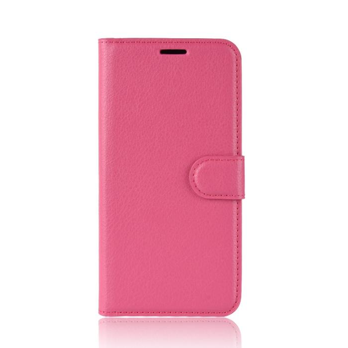 Bild 2,  OnePlus 7T Pro - Litchi Plånboksfodral - Rosa