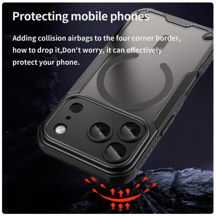 Bild 4,  iPhone 17 Pro Max Skal MagSafe Hybrid Armor Svart