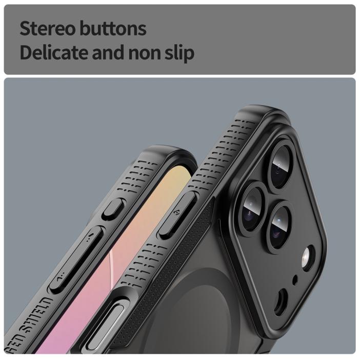 Bild 6,  iPhone 17 Pro Max Skal MagSafe Hybrid Armor Svart