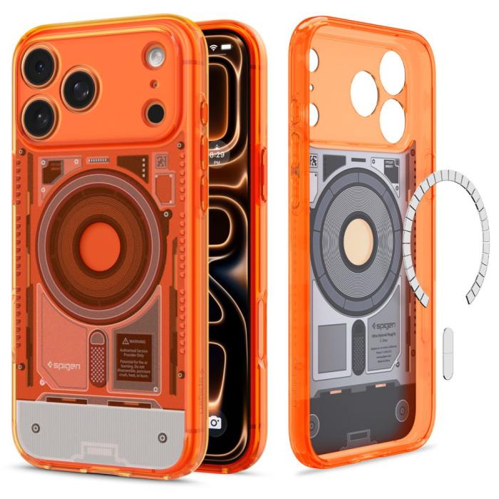 Bild 2, Spigen Spigen iPhone 18 Pro / 17 Pro Skal MagSafe C-One Tangerine