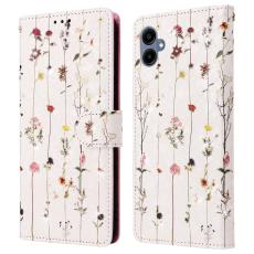  Samsung Galaxy A07 Fodral RFID L&auml;der Sm&aring; Blommor