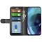  Motorola Moto G71 Fodral Crazy Horse Svart