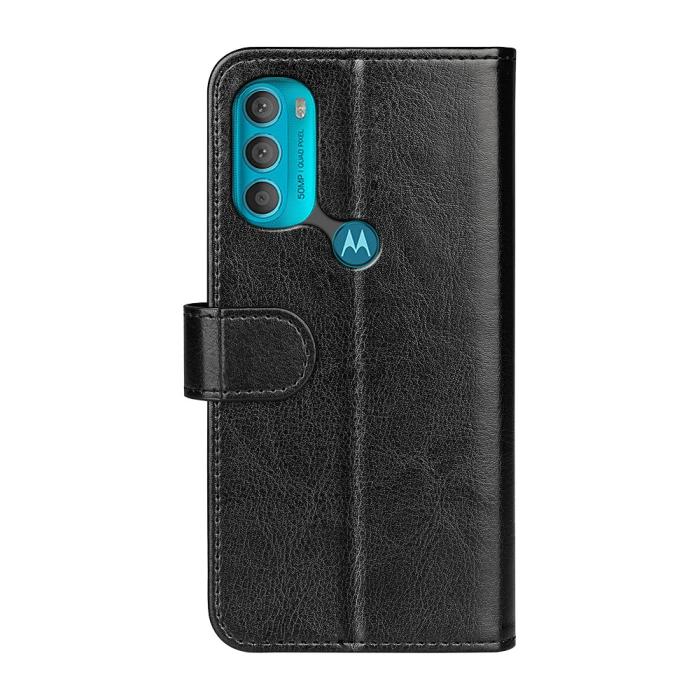 Bild 3,  Motorola Moto G71 Fodral Crazy Horse Svart