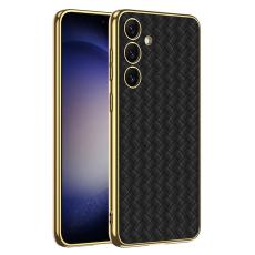 GKK GKK Galaxy S24 Plus Skal V&auml;vd Hybrid L&auml;der Svart