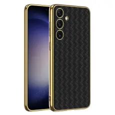 GKK GKK Galaxy S24 Plus Skal V&auml;vd Hybrid L&auml;der Svart