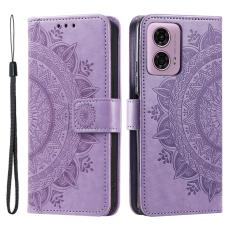  Motorola Moto G04 4G/G24 4G Fodral Mandala Lila