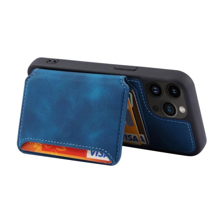 Bild 4,  iPhone 15 Pro Skal RFID Med Plånboksfunktion Blå
