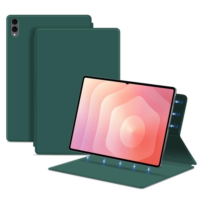 Bild 2,  Samsung Galaxy Tab S11 Ultra Fodral Magnetiskt Grön