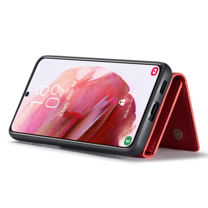 Bild 2, DG.MING DG.MING Galaxy S24 Skal 2in1 Magnetisk Avtagbart Kortfack Röd