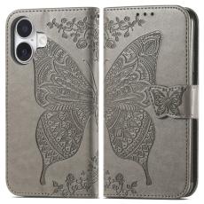  iPhone 16 Fodral Fj&auml;ril Tryck Gr&aring;