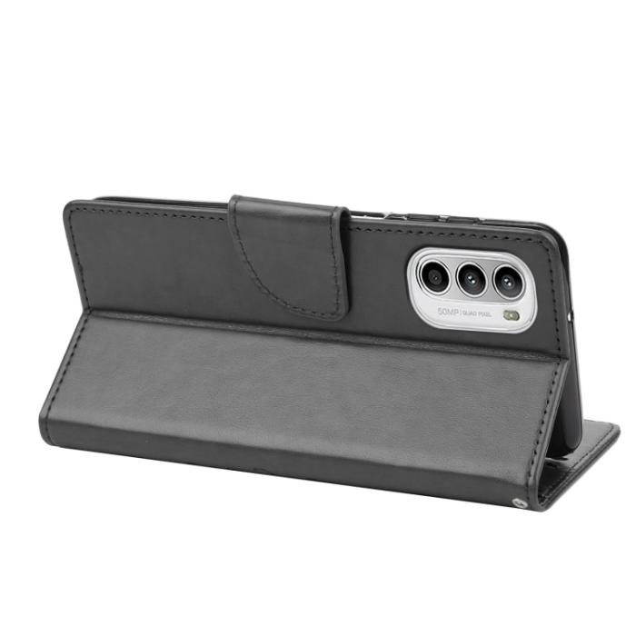 Bild 6,  Motorola Moto G52/G82 Fodral Blommigt Tryck Svart