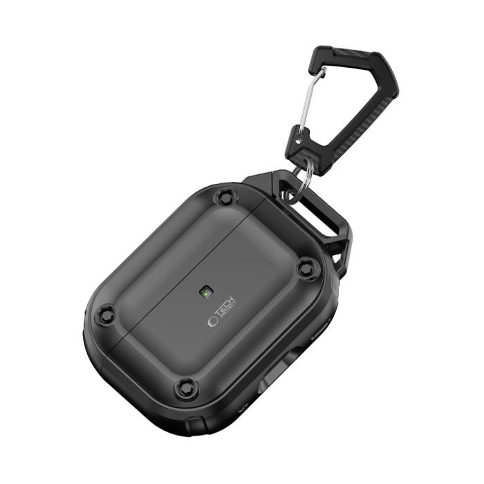 Bild 5, Tech-Protect Tech-Protect AirPods Pro 2/1 Skal Rough Hook Svart