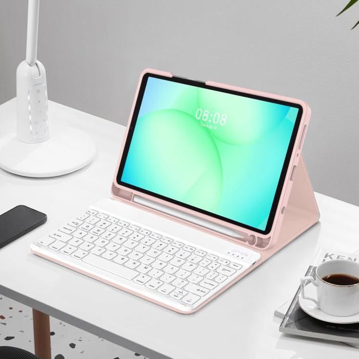 Bild 3, Tech-Protect Tech-Protect Galaxy Tab A11/A9 Fodral SC Tangentbord Rosa