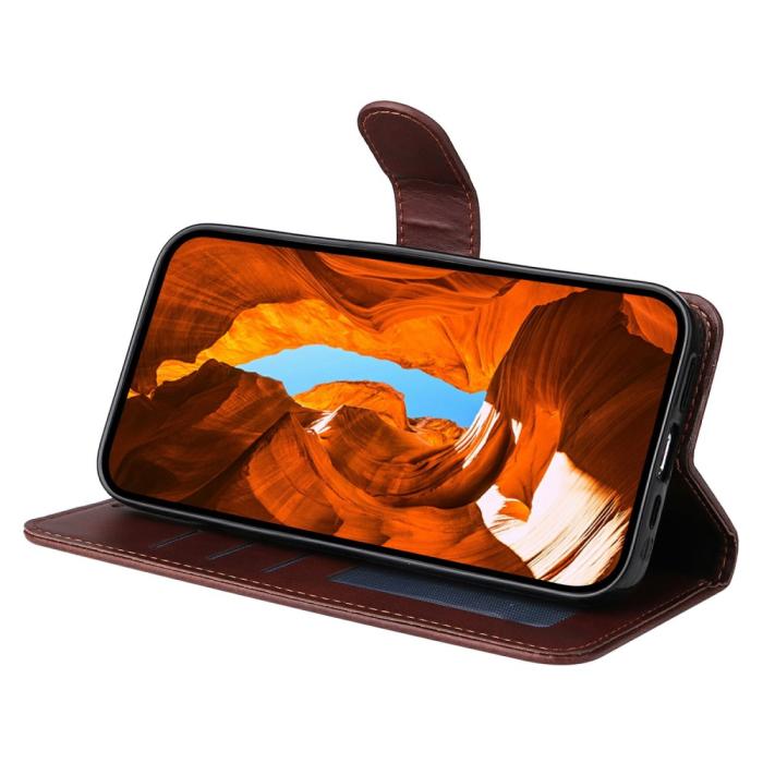 Bild 3,  Xiaomi Redmi Note 14 4G Fodral Läder Folio Brun