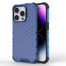  iPhone 15 Pro Skal Shockproof Honeycomb Bl&aring;