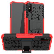  Xiaomi Redmi 9A - St&ouml;tt&aring;ligt Skal med St&ouml;d - R&ouml;d