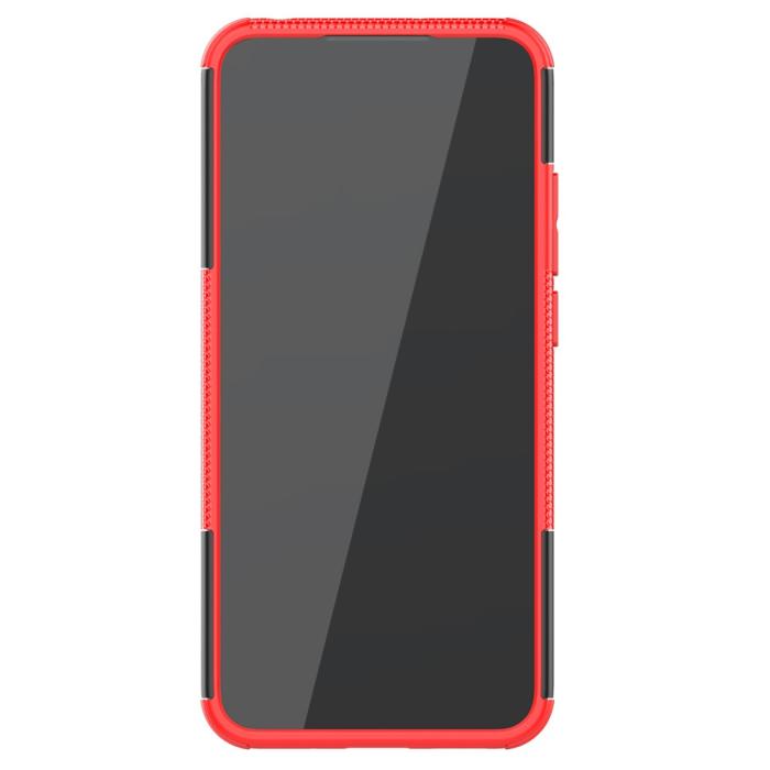 Bild 5,  Xiaomi Redmi 9A - Stöttåligt Skal med Stöd - Röd
