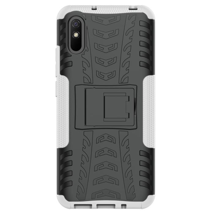Bild 4,  Xiaomi Redmi 9A - Stöttåligt Skal med Stöd - Vit