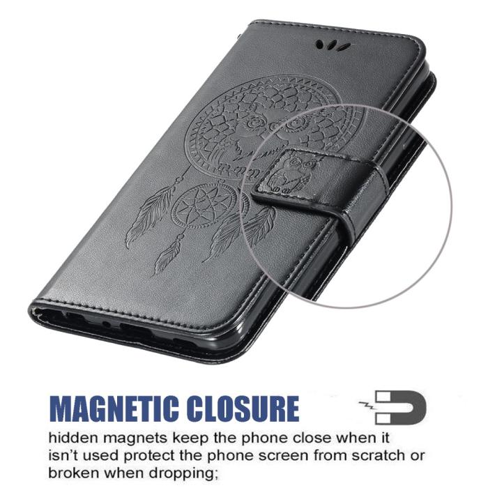 Bild 4,  Xiaomi Redmi 9 - Dream Catcher Owl Fodral - Svart