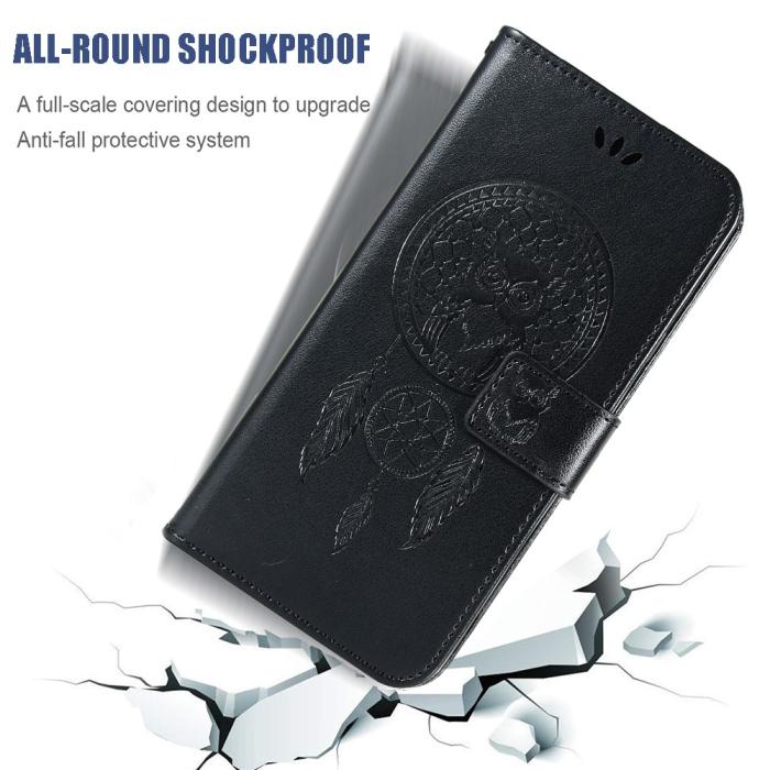 Bild 5,  Xiaomi Redmi 9 - Dream Catcher Owl Fodral - Svart