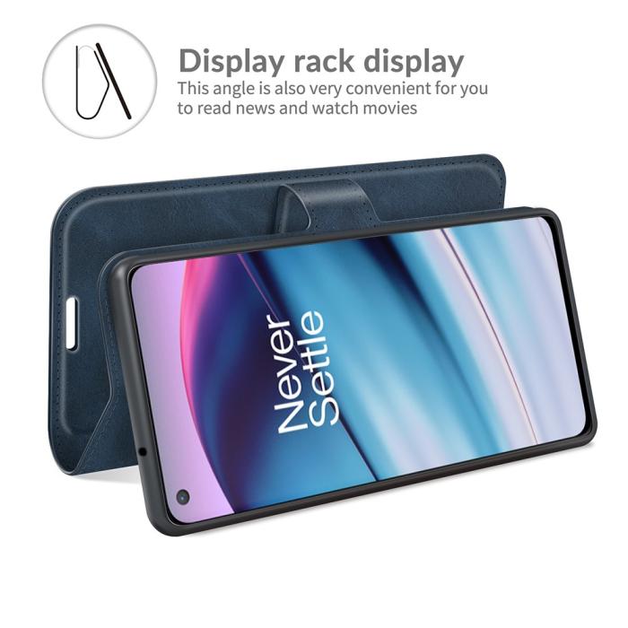 Bild 6,  OnePlus Nord CE 5G - Solid Läder Fodral - Blå