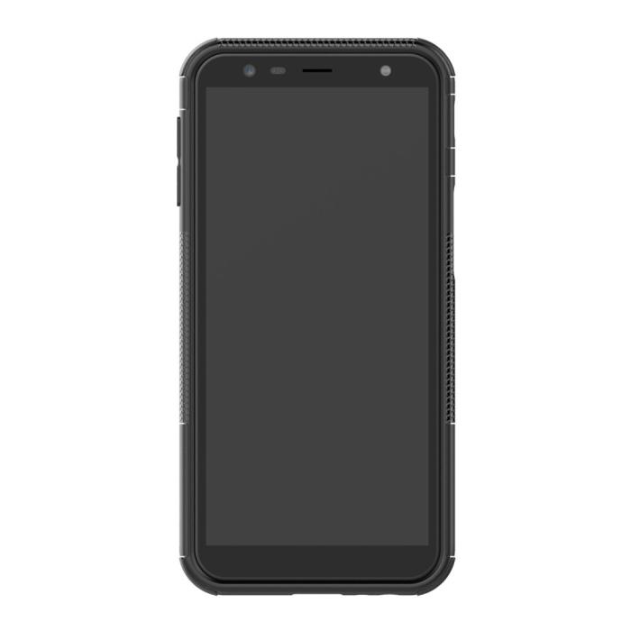 Bild 4,  Samsung Galaxy J6 Plus - Stöttåliga skalet med stöd - Svart