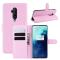  OnePlus 7T Pro - Litchi Plånboksfodral - Ljus Rosa