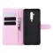  OnePlus 7T Pro - Litchi Plånboksfodral - Ljus Rosa
