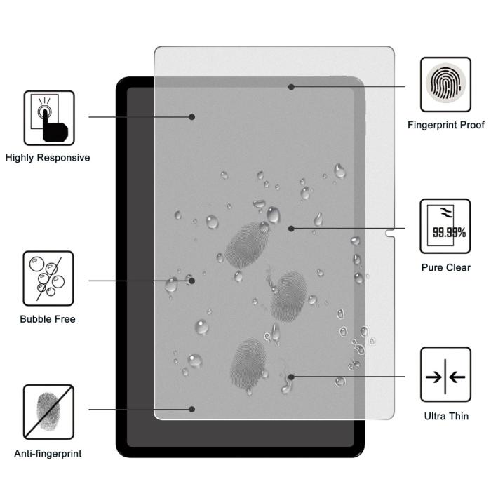 Bild 2,  Lenovo Tab M11 Skärmskydd Härdat Glas
