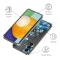  Samsung Galaxy A15 5G Skal TPU Med Tryck Blå Blommor