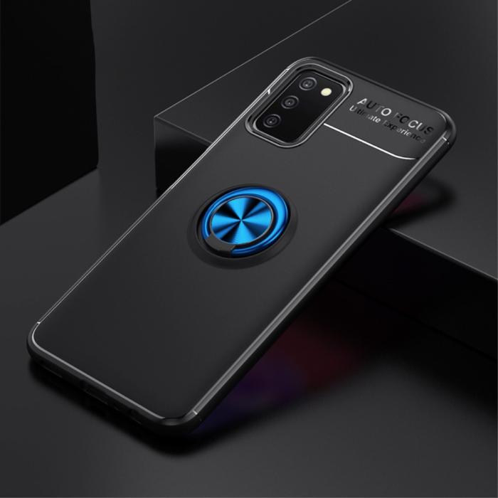 Bild 2,  Samsung Galaxy A03s Skal Ring Svart/Blå
