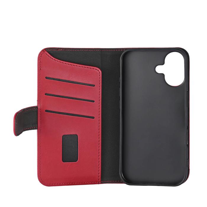Bild 3, Gear Gear iPhone 16 Fodral MagSeries Läder Deep Red