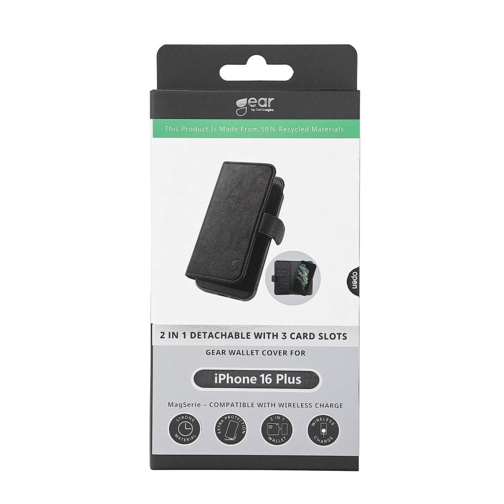 Gear Gear iPhone 16 Plus 2in1 MagSafe Magnet Fodral / Skal Svart